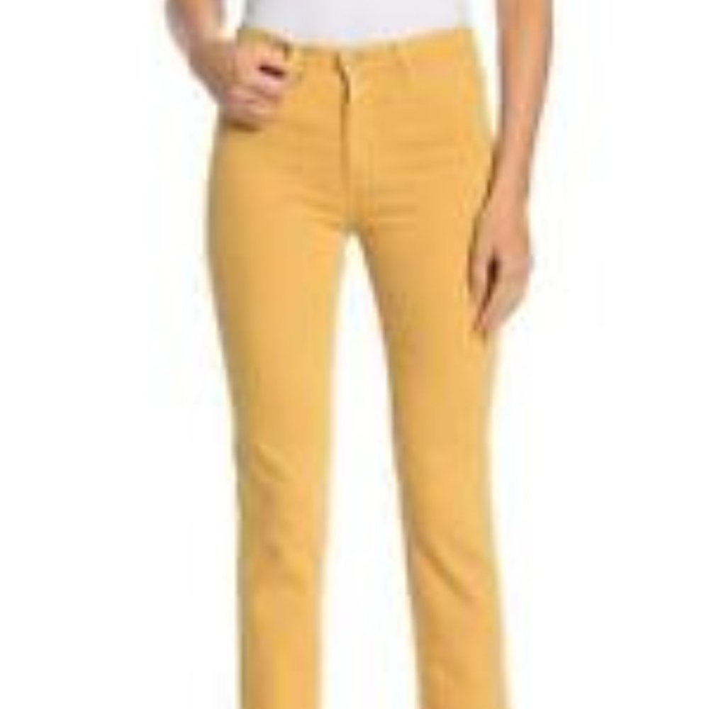 AG Isabelle Jeans Straight Leg Yellow